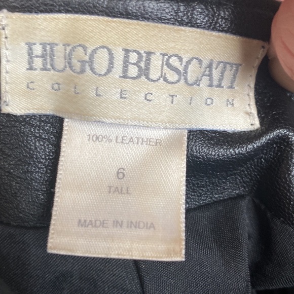 MUST GO 🥳NEW ITEM HUGO BUSCATTI  leather pants 🌸🌸 - Picture 7 of 12